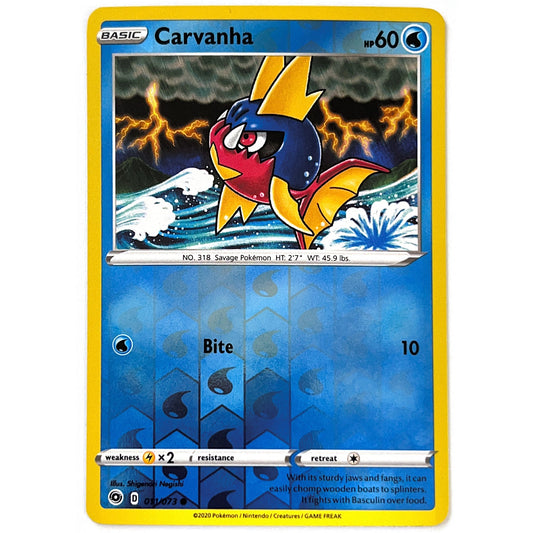 Carvanha Common Reverse Holo 011/073