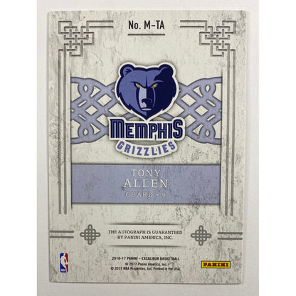 2016-17 Excalibur Tony Allen Manuscripts /149