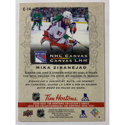 2020-21 Tim Hortons Mika Zibanejad Canvas | Local Legends Cards & Collectibles