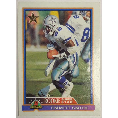 1991 Topps Bowman Emmitt Smith SuperStar Rookie #3