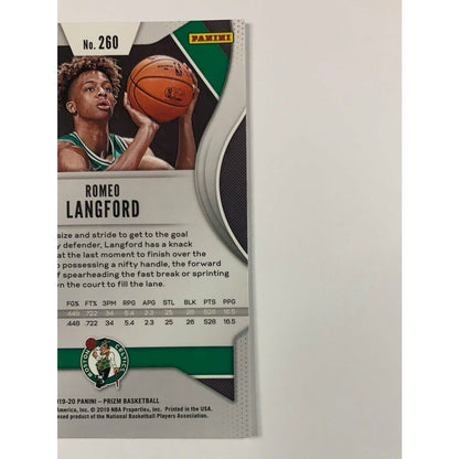 2019-20 Prizm Romeo Langford Rookie Card