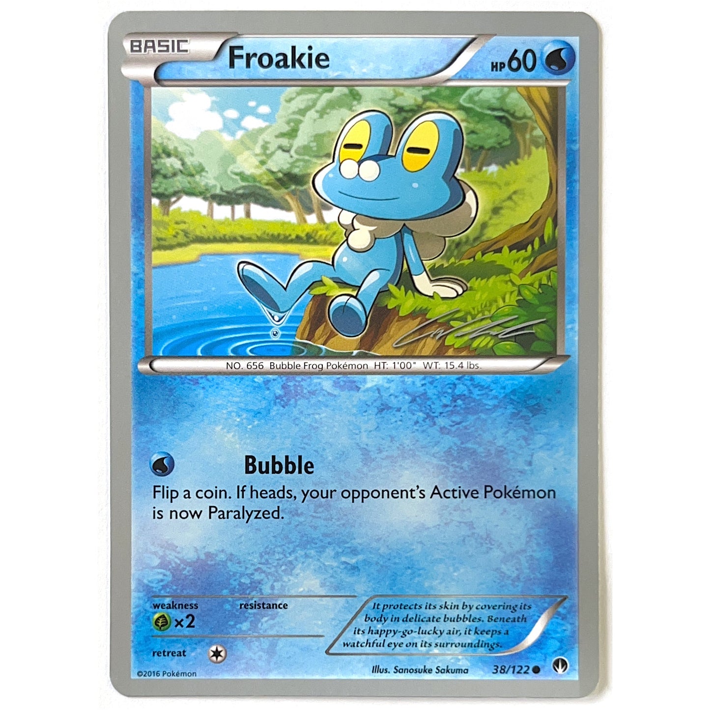 2016 World Championships Froakie Uncommon Non-Holo 38/122