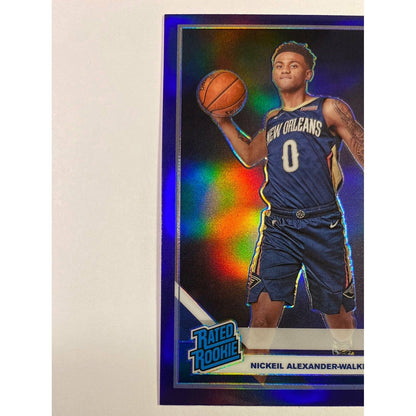 2019-20 Donruss Optic Nickeil Alexander-Walker Purple Holo Prizm Rated Rookie