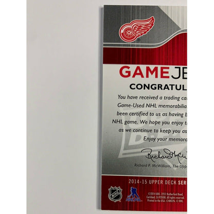 2014-15 Upper Deck Series 1 Jimmy Howard UD Game Jersey