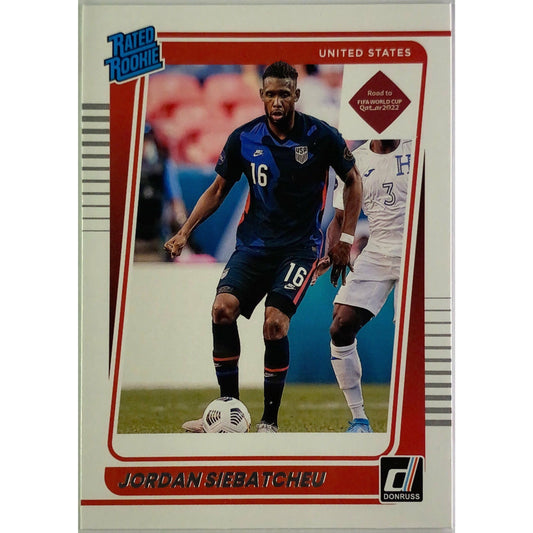 2021-22 Donruss Qatar 2022 Jordan Siebatcheu Rated Rookie