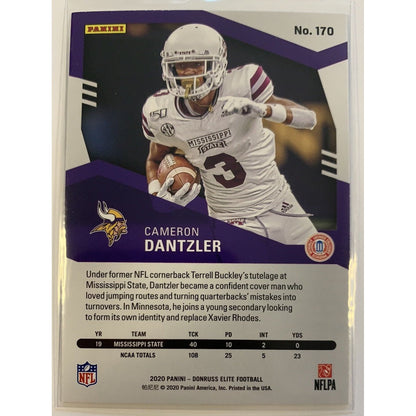  2020 Donruss Elite Cameron Dantzler RC Pink Parallel  Local Legends Cards & Collectibles