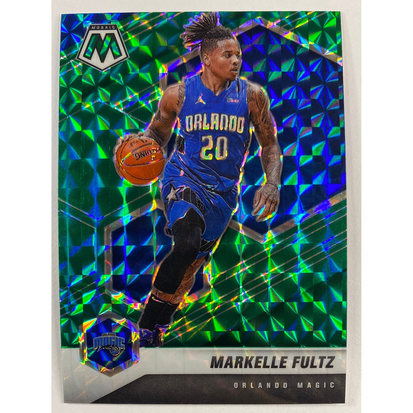 2020-21 Mosaic Marcelle Fultz Green Mosaic Prizm