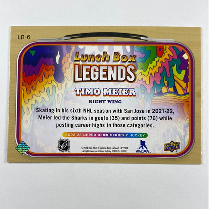 2022-23 Series 2 Timo Meier Lunch Box Legends