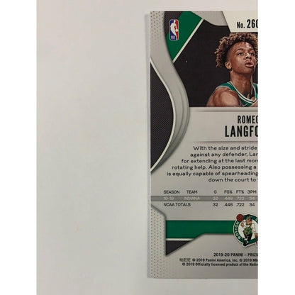 2019-20 Prizm Romeo Langford Rookie Card