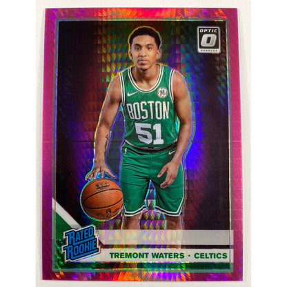 2019-20 Donruss Optic Tremont Waters Hyper Pink Rated Rookie