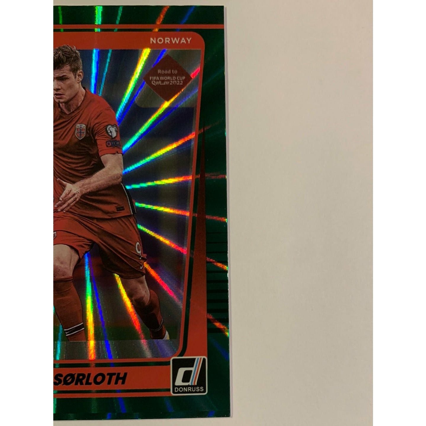 2021-22 Donruss Alexander Sorloth Green Laser Rated Rookie