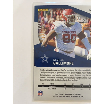  2020 Donruss Elite Neville Gallimore RC Pink Parallel  Local Legends Cards & Collectibles