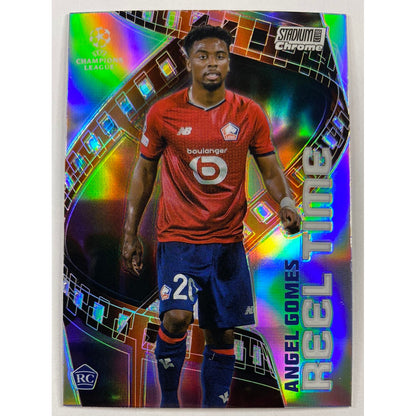 2022 Stadium Club Chrome Angel Gomes Reel Time Refractor