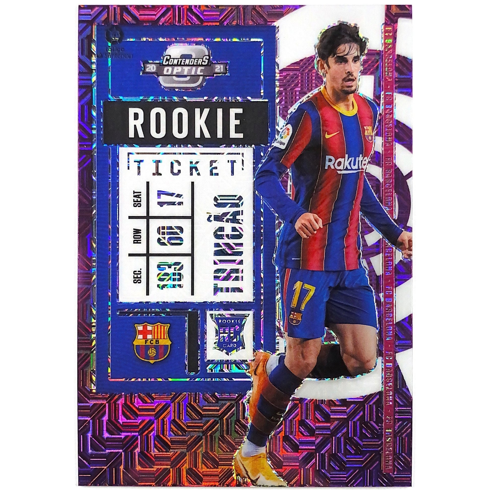 2020-21 Contenders Optic Trincao Purple Mojo Prizm RC | Local Legends Cards & Collectibles