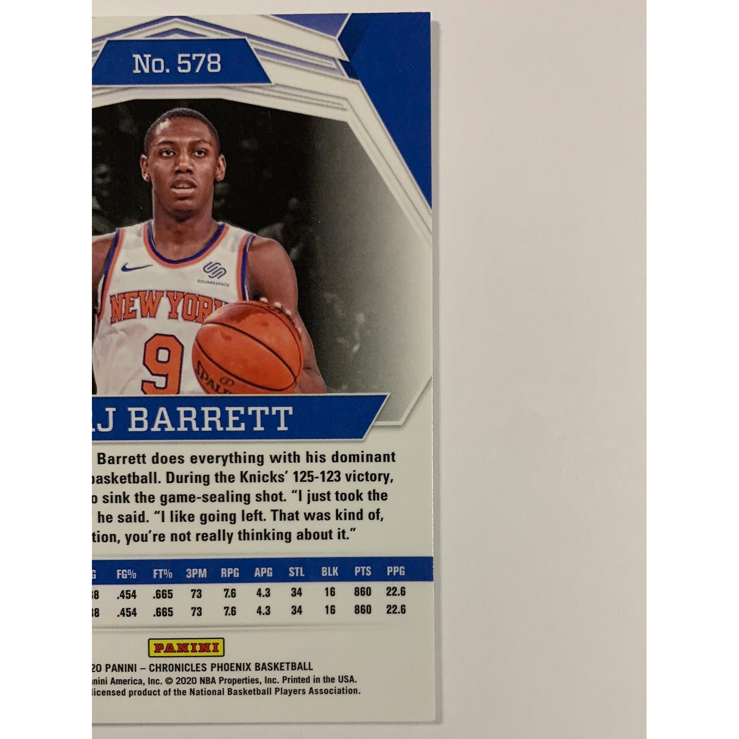  2019-20 Chronicles Phoenix RJ Barrett RC  Local Legends Cards & Collectibles