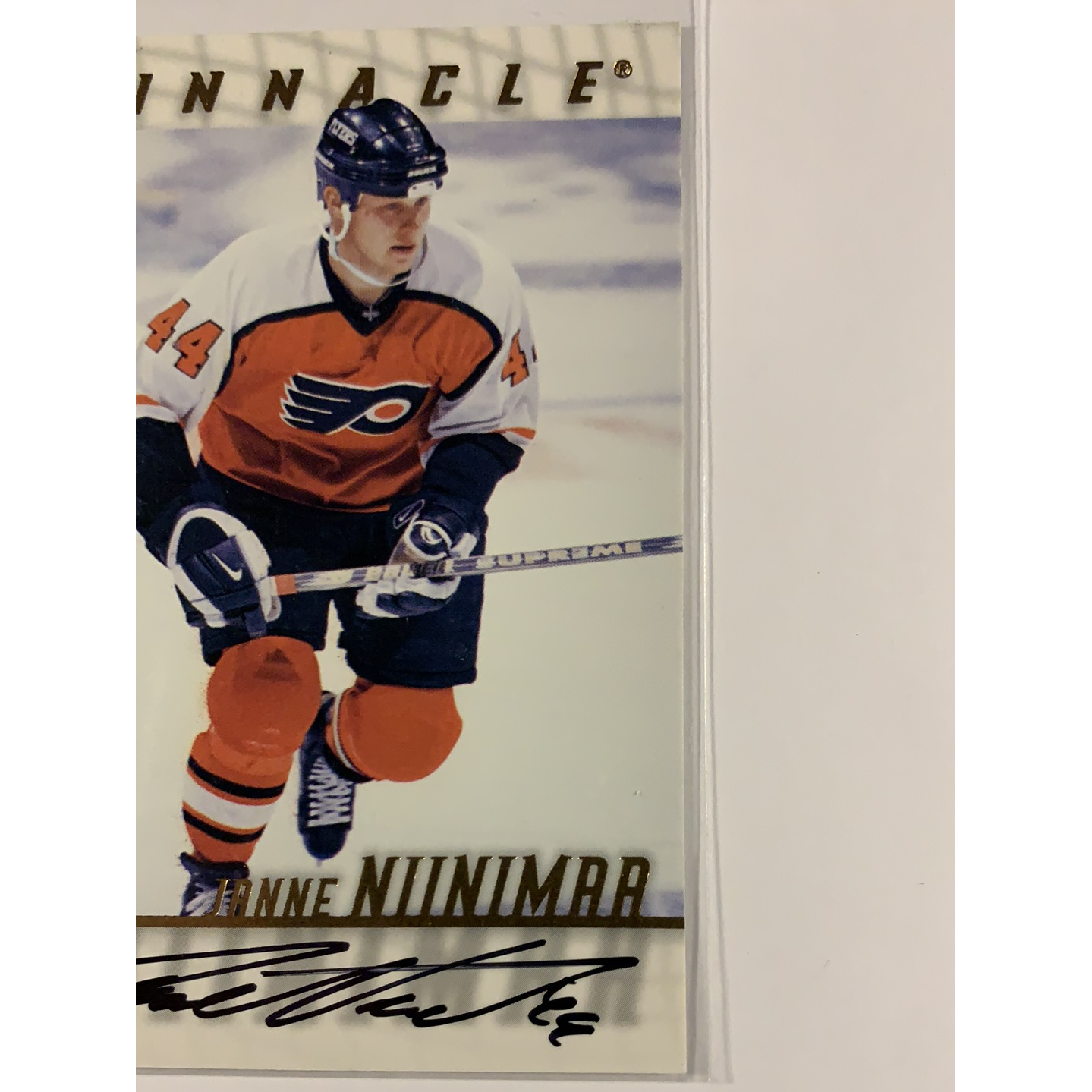  1998-99 Pinnacle Be A Player Janne Niinimaa On Card Auto  Local Legends Cards & Collectibles