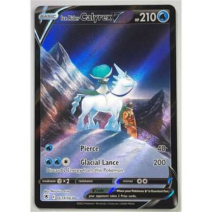 Ice Rider Calyrex V Holo Ultra Rare Trainer Gallery TG14/TG30