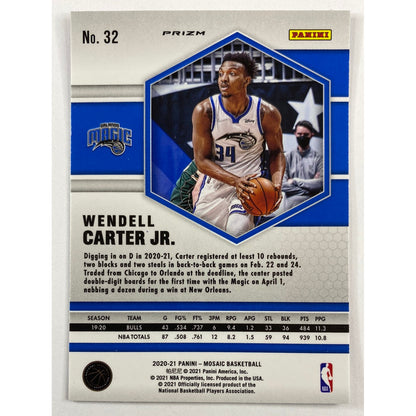 2020-21 Mosaic Wendell Carter Jr. Pink Camo Prizm