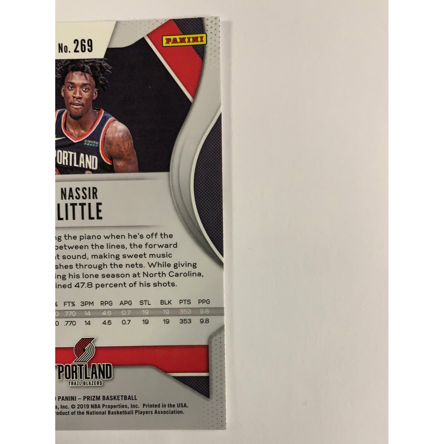 2019-20 Panini Prizm Nassir Little RC