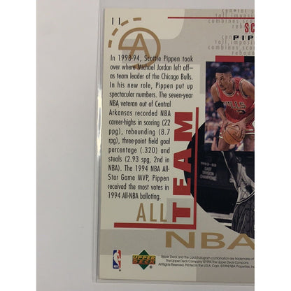  1994-95 Upper Deck Scottie Pippen All NBA Team  Local Legends Cards & Collectibles