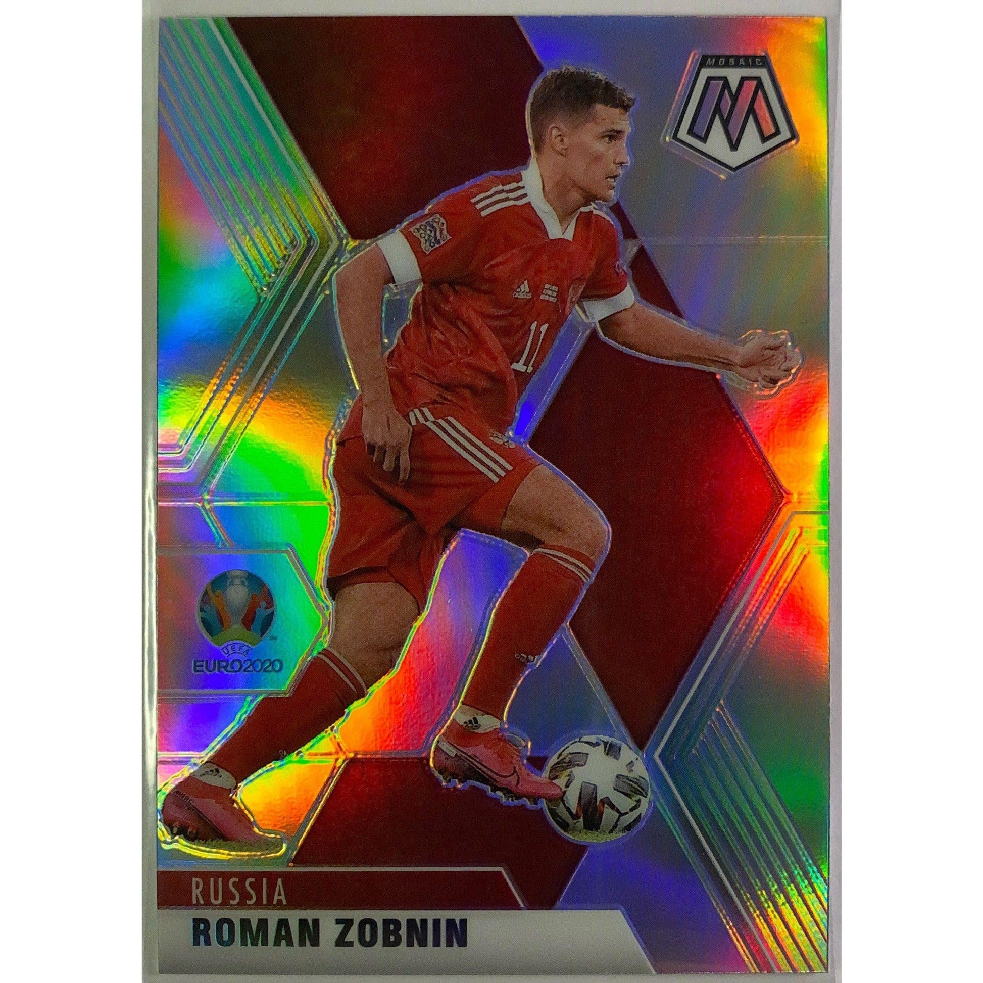 2021 Mosaic UEFA Roman Zobnin Silver Holo | Local Legends Cards & Collectibles