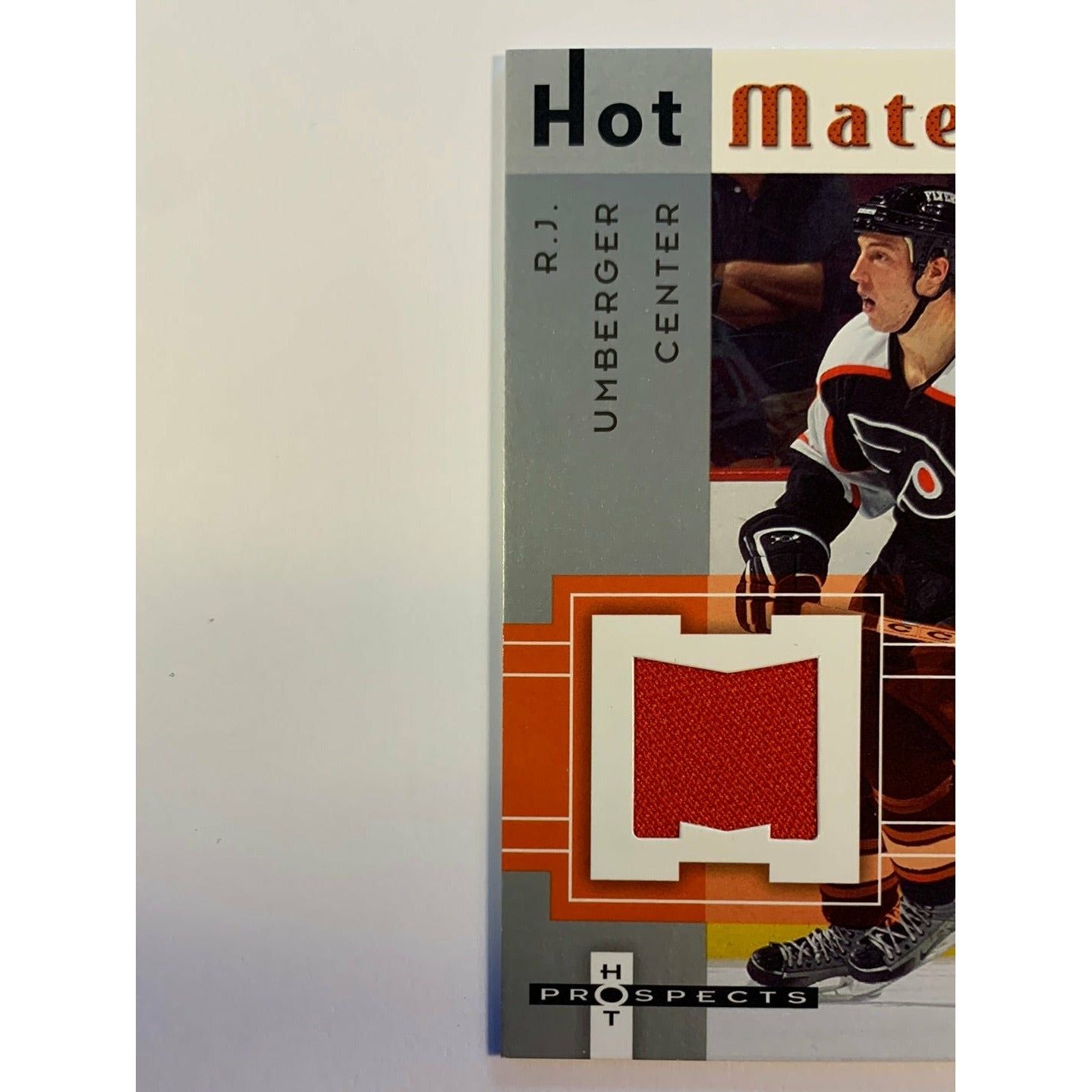 2005-06 Fleer RJ Umberger Hot Materials Hot Prospects Patch RC