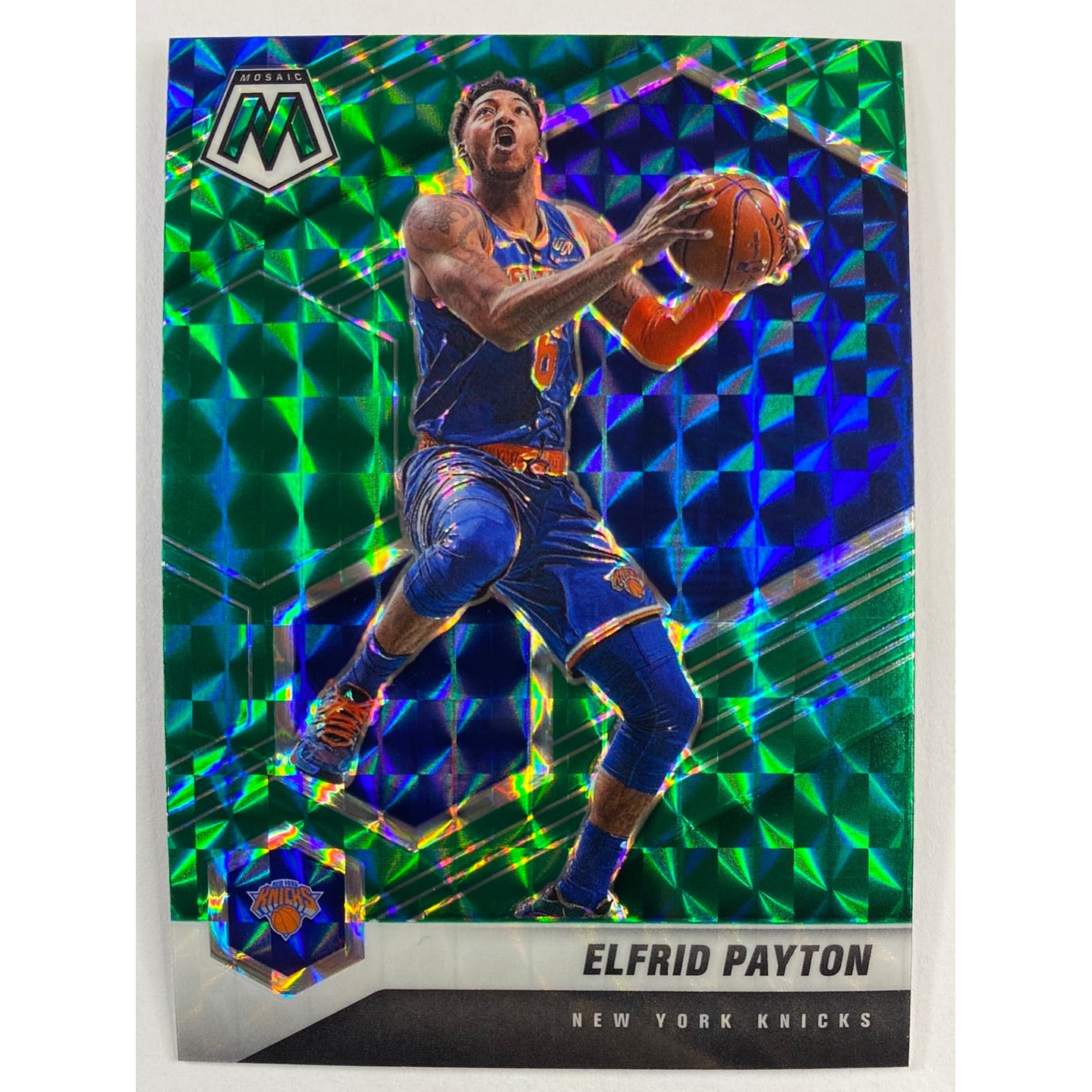 2020-21 Mosaic Elfrid Payton Green Mosaic Prizm