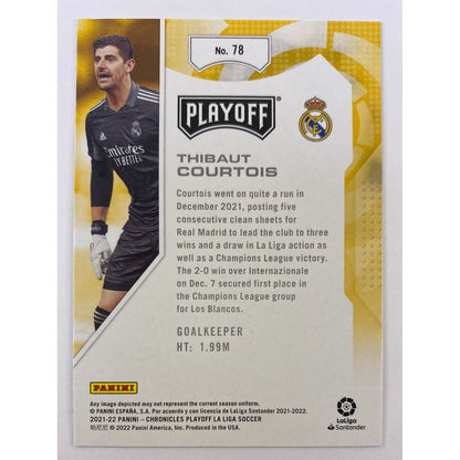 2022 Chronicles Playoff Thibaut Courtois Gold Astro