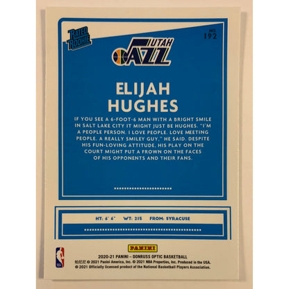 2020-21 Donruss Optic Elijah Hughes Rated Rookie