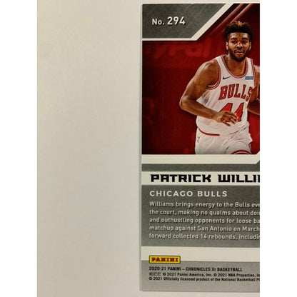 2020-21 Chronicles XR Patrick Williams RC