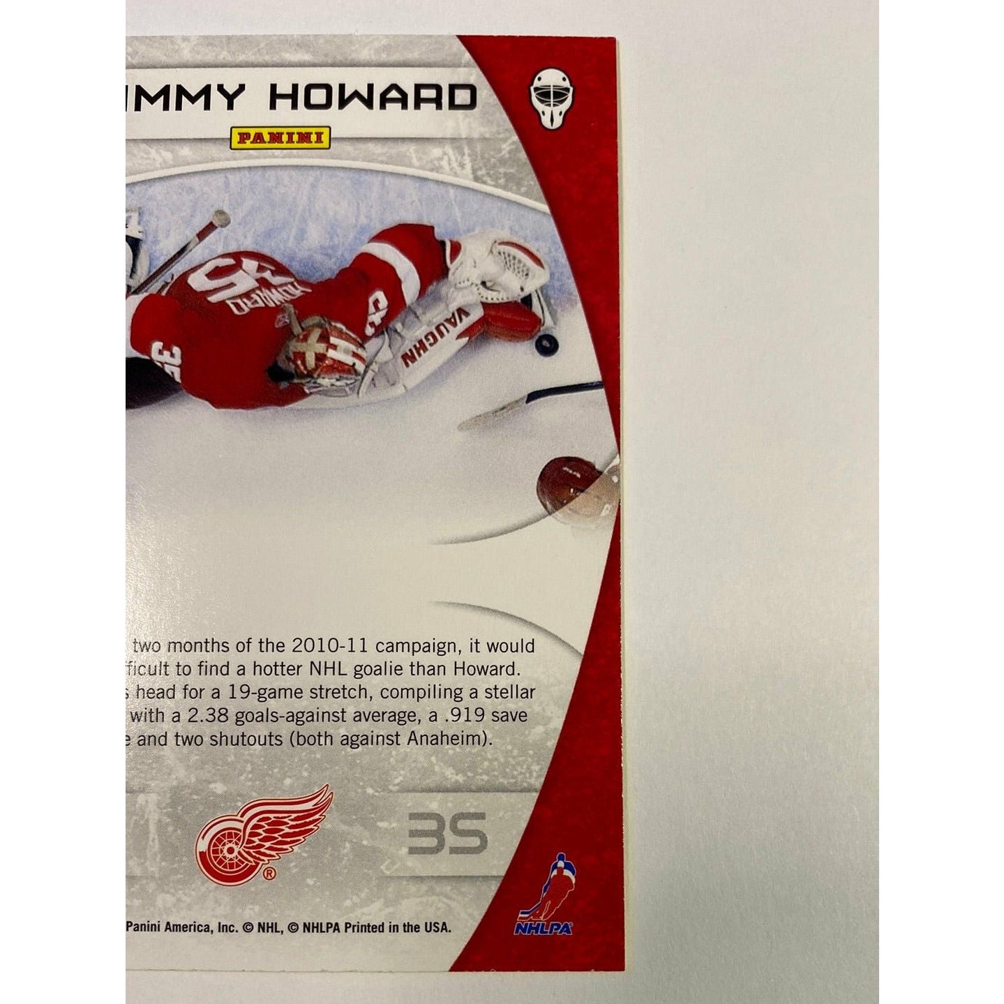 2011-12 Panini Certified Jimmy Howard Masked Marvels