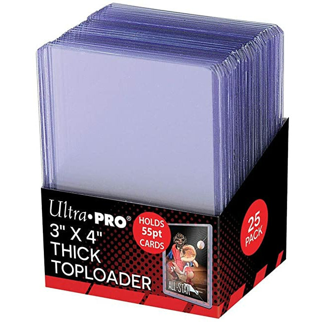 Ultra-Pro Regular 55pt Toploader 3”x4” Rigid Card Protectors