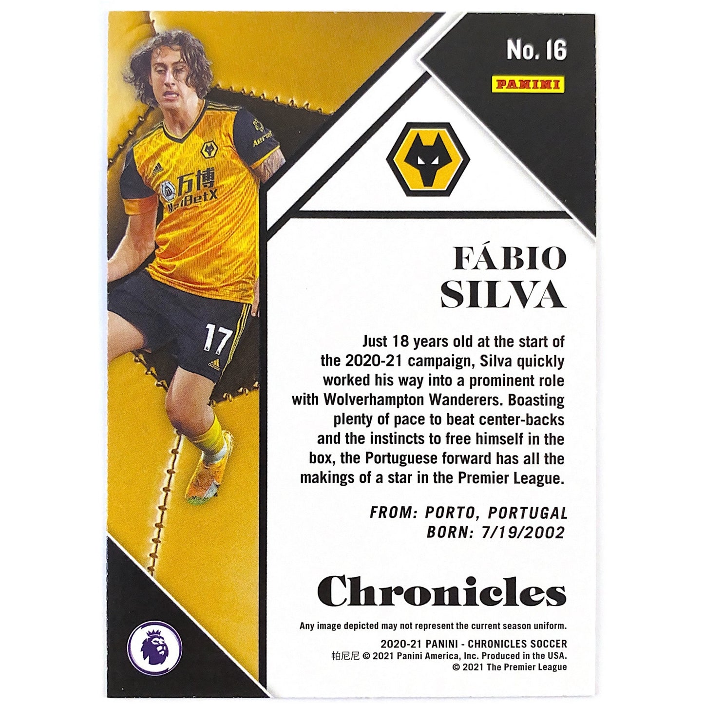 2020-21 Chronicles Fabio Silva Purple Astro RC