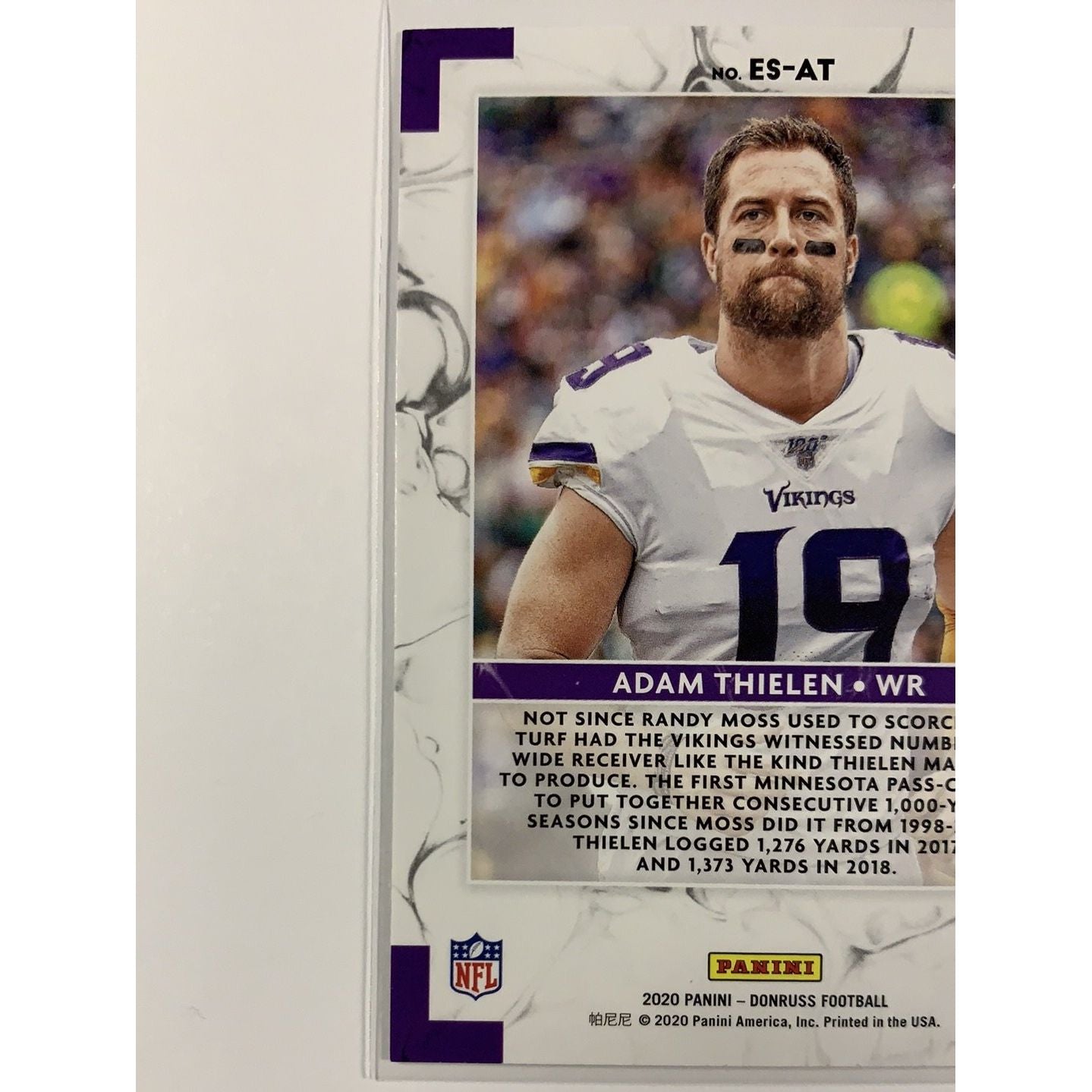  2020 Donruss Elite Series Adam Thielen  Local Legends Cards & Collectibles