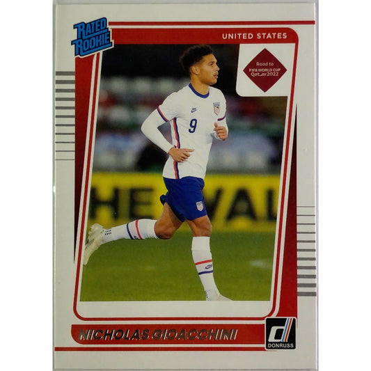 2021-22 Donruss Qatar 2022 Nicholas Gioacchini Rated Rookie