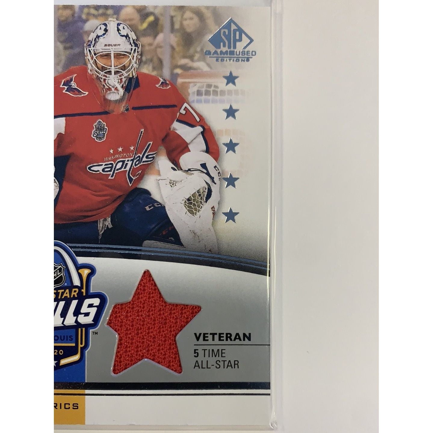  2020-21 SP Game Used Braden Holtby All Star Skills Fabrics  Local Legends Cards & Collectibles