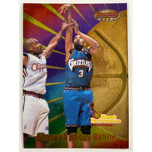 1997-98 Bowman’s Best Shareef Abdur-Rahim Best Performances | Local Legends Cards & Collectibles