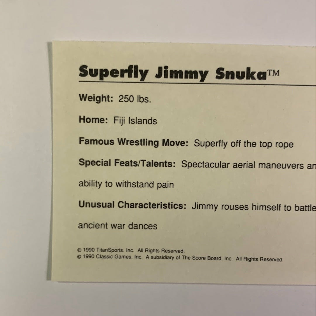 1990 Titan Sports Supafly Jimmy Snuka