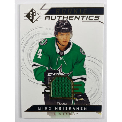 2018-19 SP Miro Heiskanen Rookie Authentics Patch