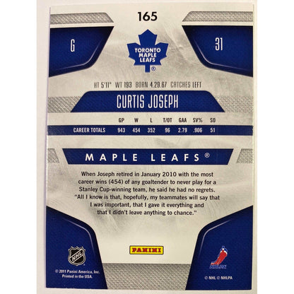 2011-12 Panini Certified Immortals Curtis Joseph