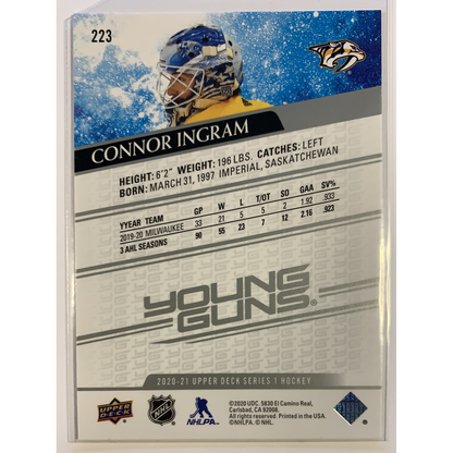  2020-21 Upper Deck Series 1 Connor Ingram Young Guns  Local Legends Cards & Collectibles