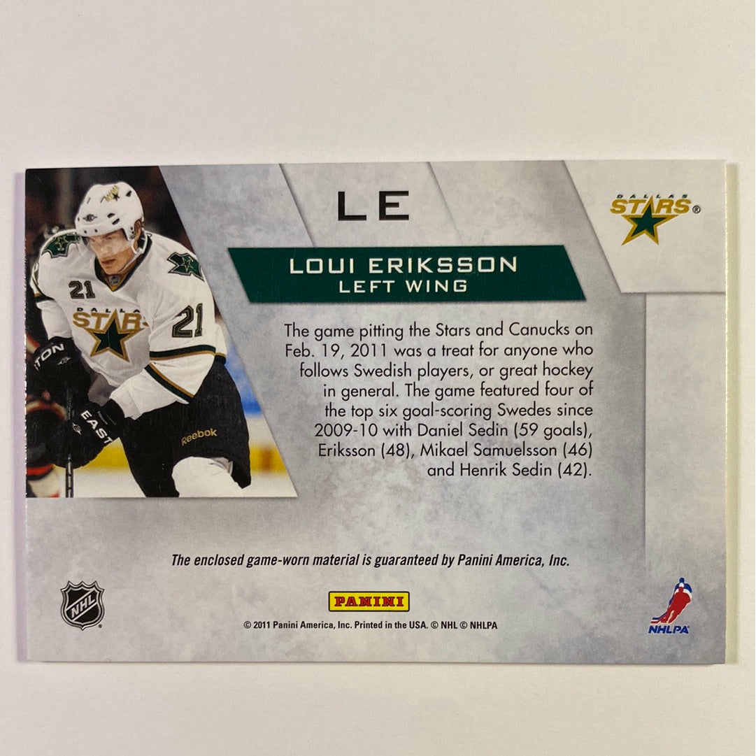 2011-12 Zenith Loui Eriksson Winter Warriors Patch