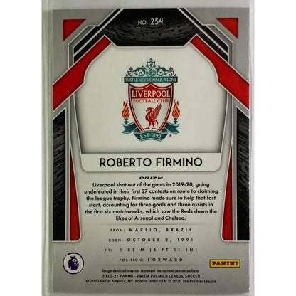 2020-21 Prizm Premier League Roberto Firmino Green Wave Prizm