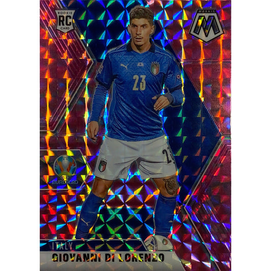 2021 Mosaic UEFA Giovanni Di Lorenzo Pink Mosaic Prizm RC