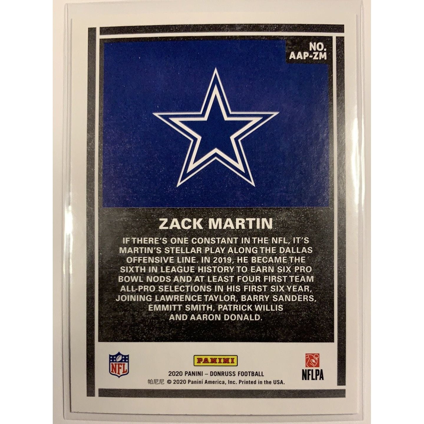  2020 Donruss Zack Martin Action All Pros Refractor  Local Legends Cards & Collectibles