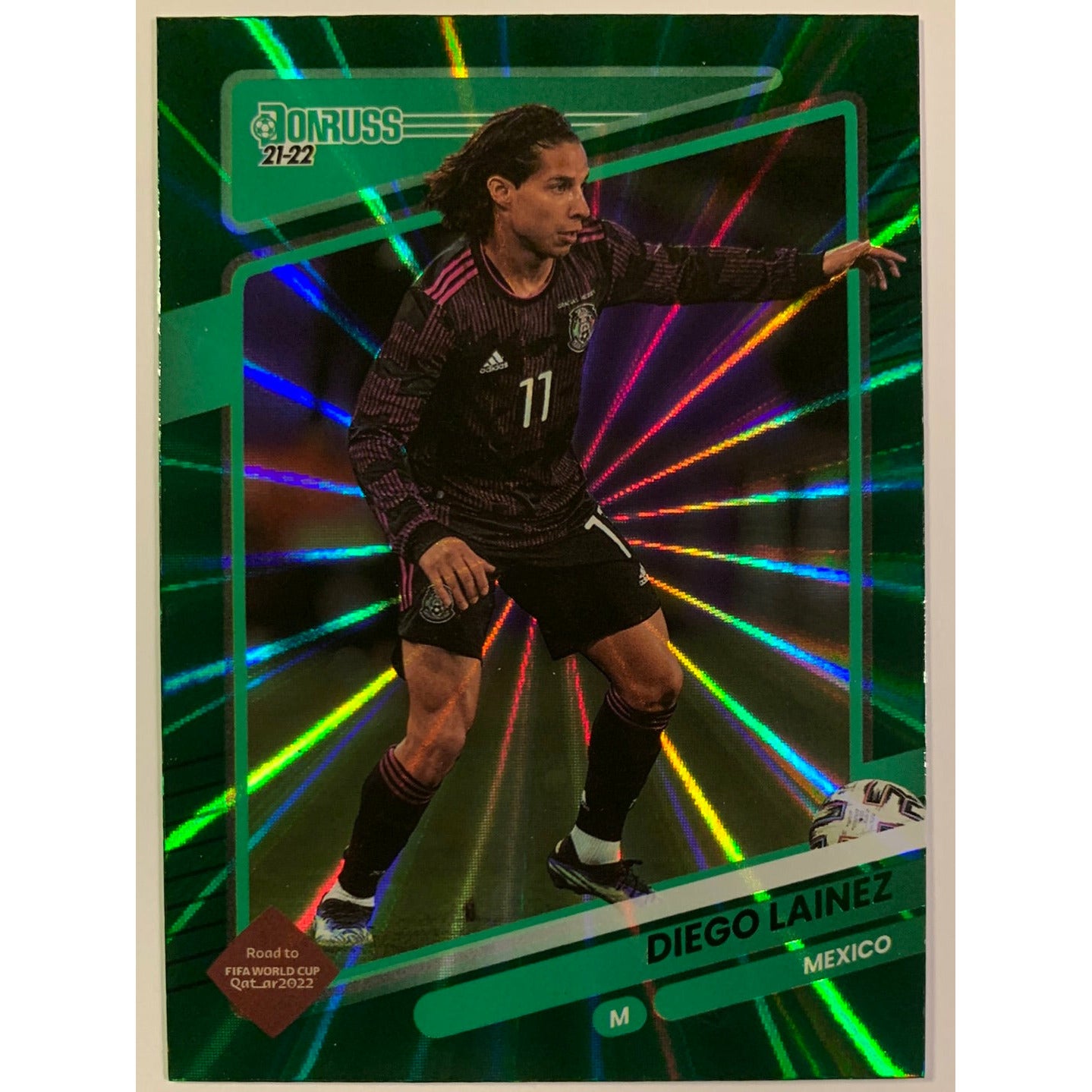 2021-22 Donruss Diego Lainez Green Laser