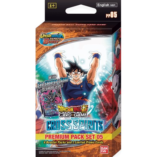 Dragon Ball Super Unison Warrior Series Boost Cross Spirits Premium Pack Set (PP 05) | Local Legends Cards & Collectibles