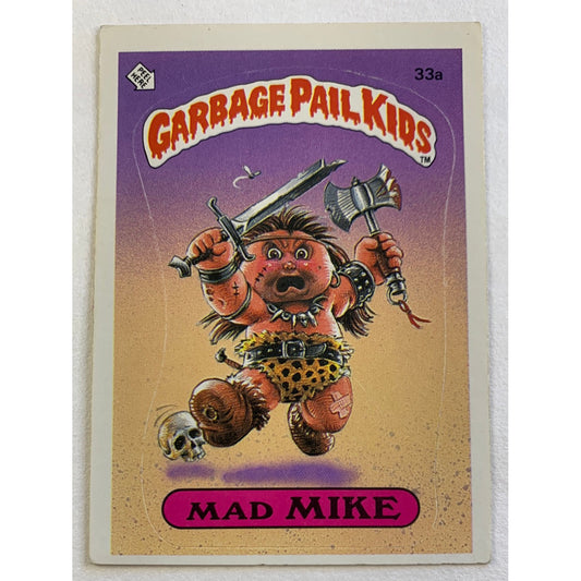 1985 Topps Garbage Pail Kids Mad Mike Die Cut | Local Legends Cards & Collectibles