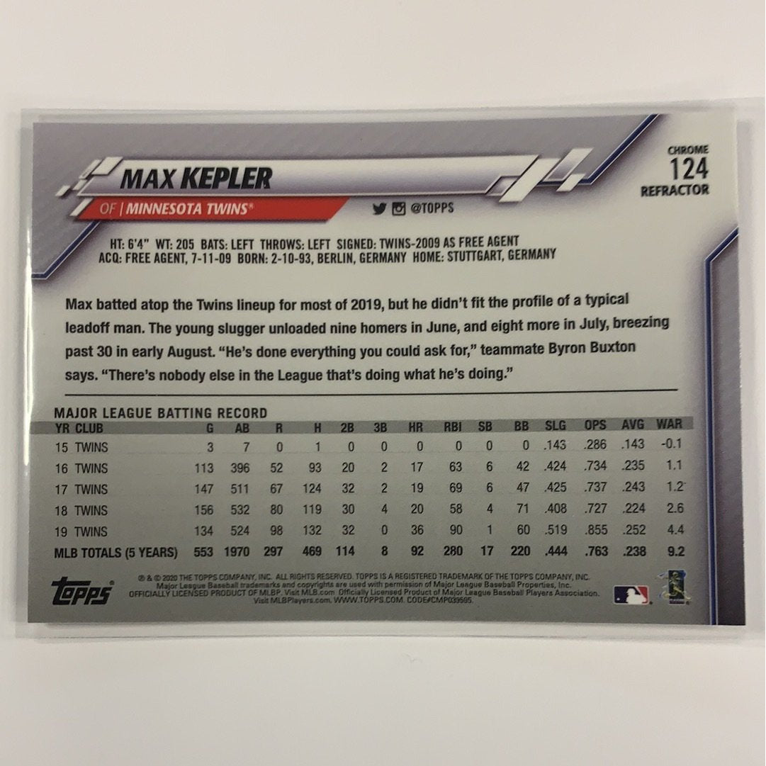  2020 Topps Chrome Max Kelper Base Refractor  Local Legends Cards & Collectibles