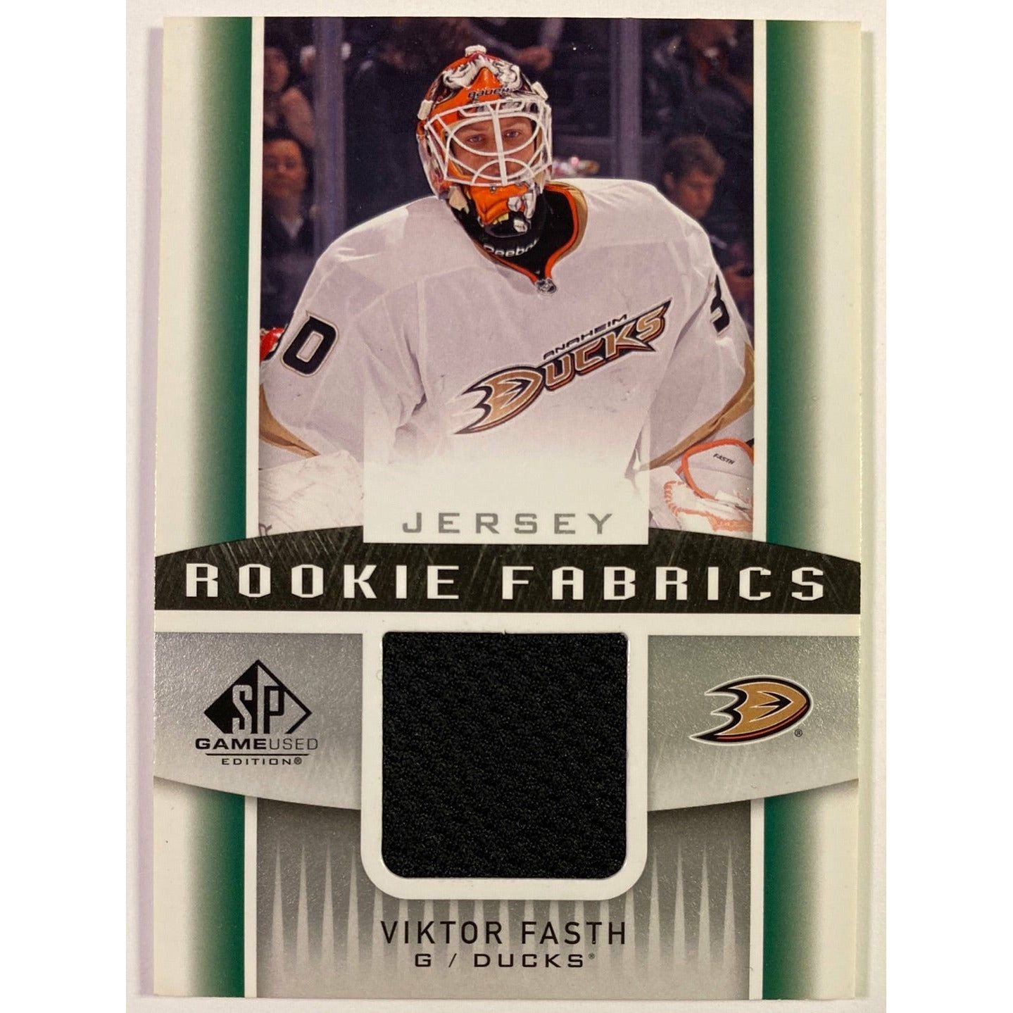 2013-14 SP Game Used Viktor Fasth Rookie Fabrics